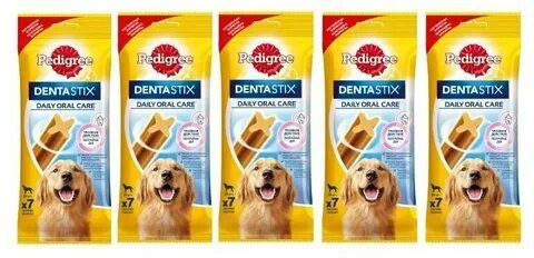 Лакомство для собак крупных пород Pedigree Denta Stix, 270гр. (5 упаковок)  #1