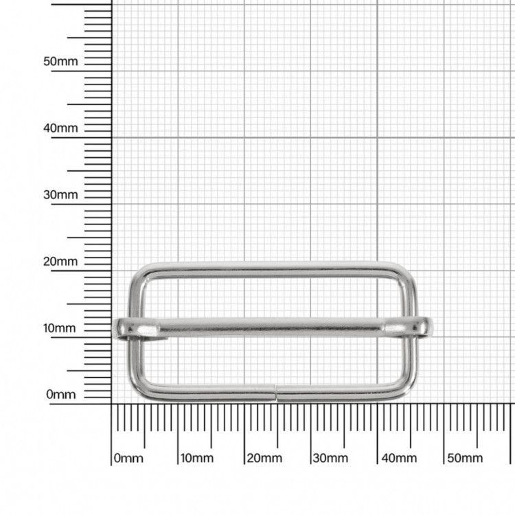 Пряжка 40x15 мм никель 2,8 мм D 50 шт #1