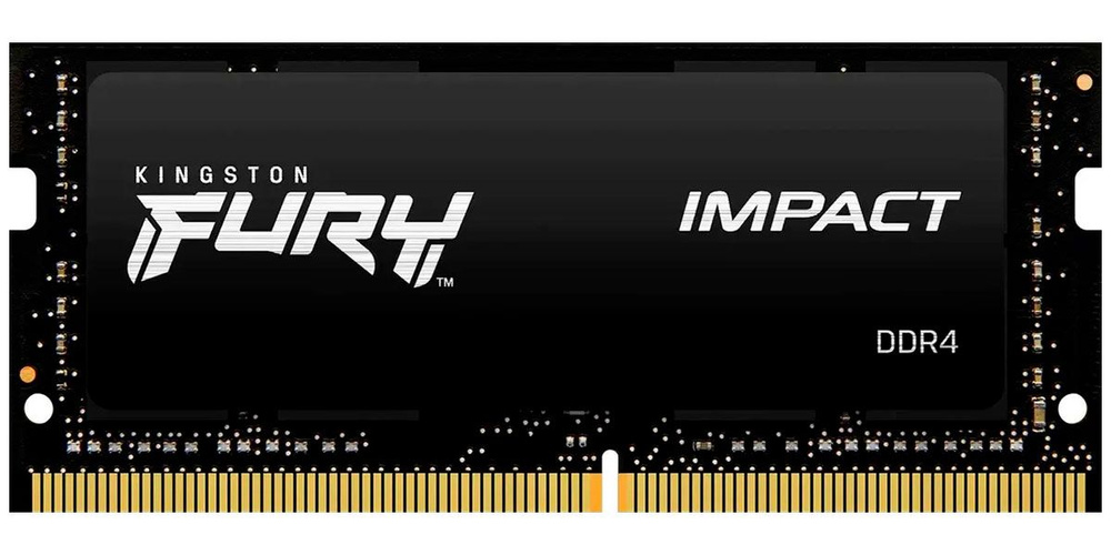 Kingston Fury Оперативная память SO-DIMM DDR4 16GB 2666MHz FURY Impact (KF426S15IB1/16) 1x16 ГБ (SO-DIMM #1