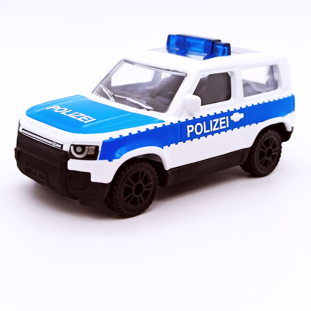 Машинка Siku 1569 Полиция Land Rover Defender 1/87 - металлическая игрушка, SIKU1569  #1