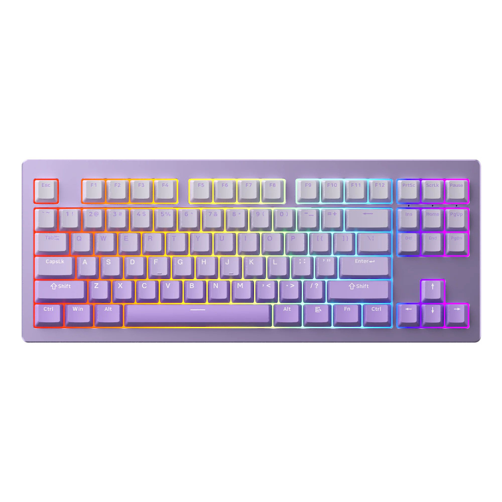 MonsGeek Игровая клавиатура беспроводная M3W Purple, (Akko V3 Cream Yellow Pro), Английская раскладка, #1