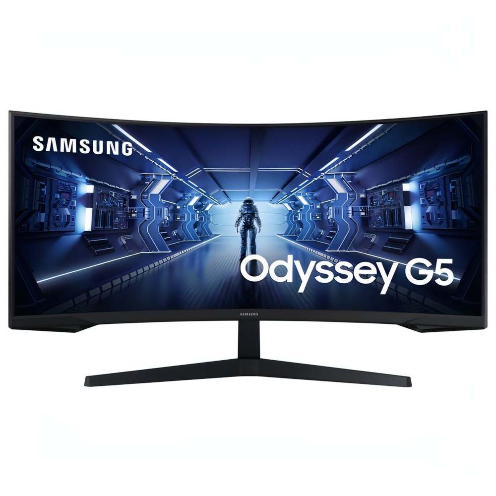 Samsung 34" Монитор C34G55TWWI, черный #1