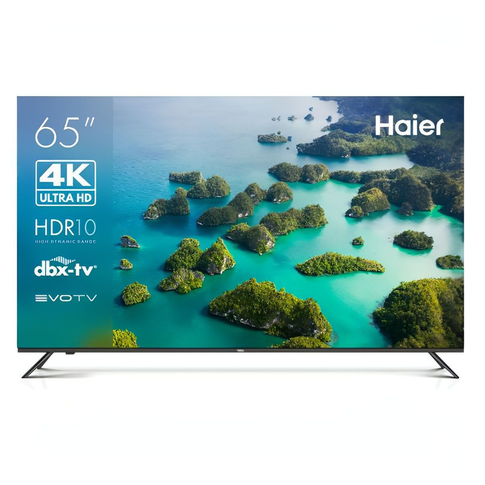 Haier Телевизор 65" 4K UHD, черный #1