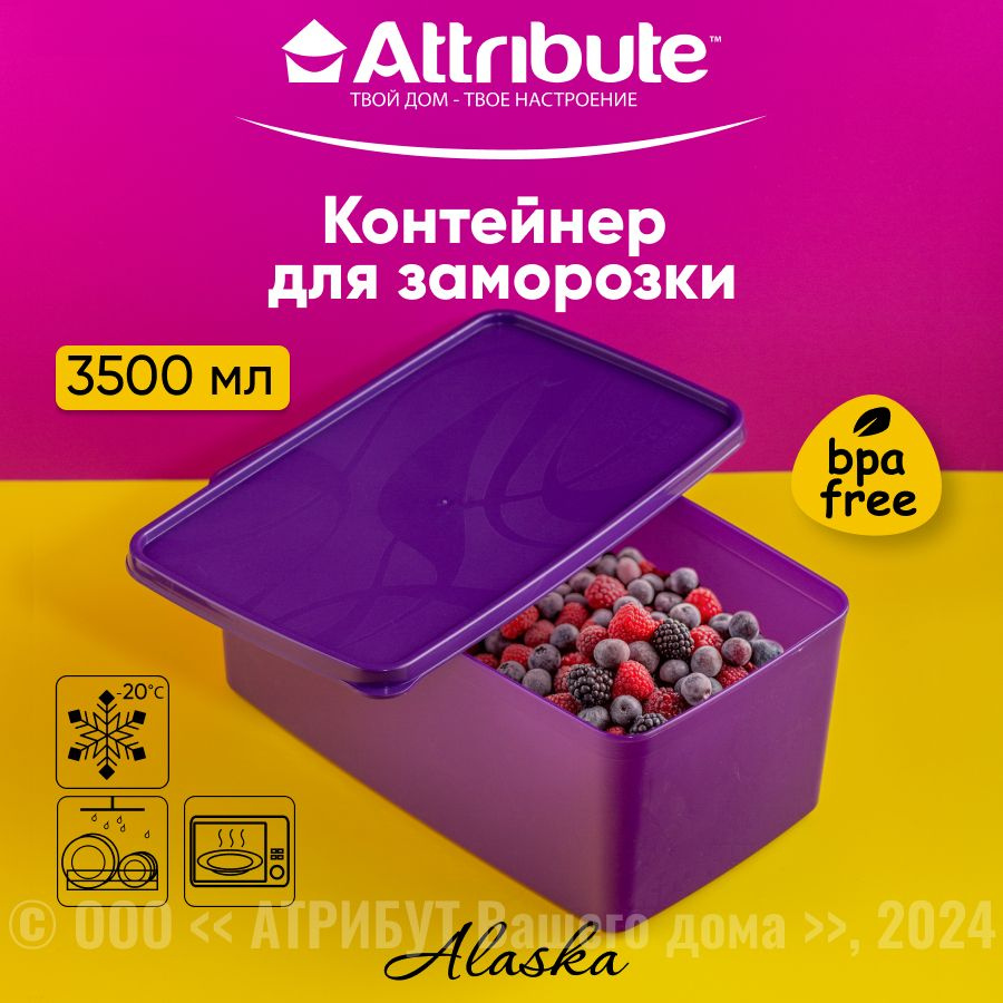 Контейнер для хранения и заморозки ATTRIBUTE ALASKA, 3,5л #1