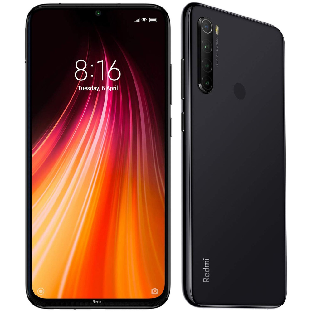 Redmi Смартфон Redmi Note 8 Global 8/128 ГБ, черный #1