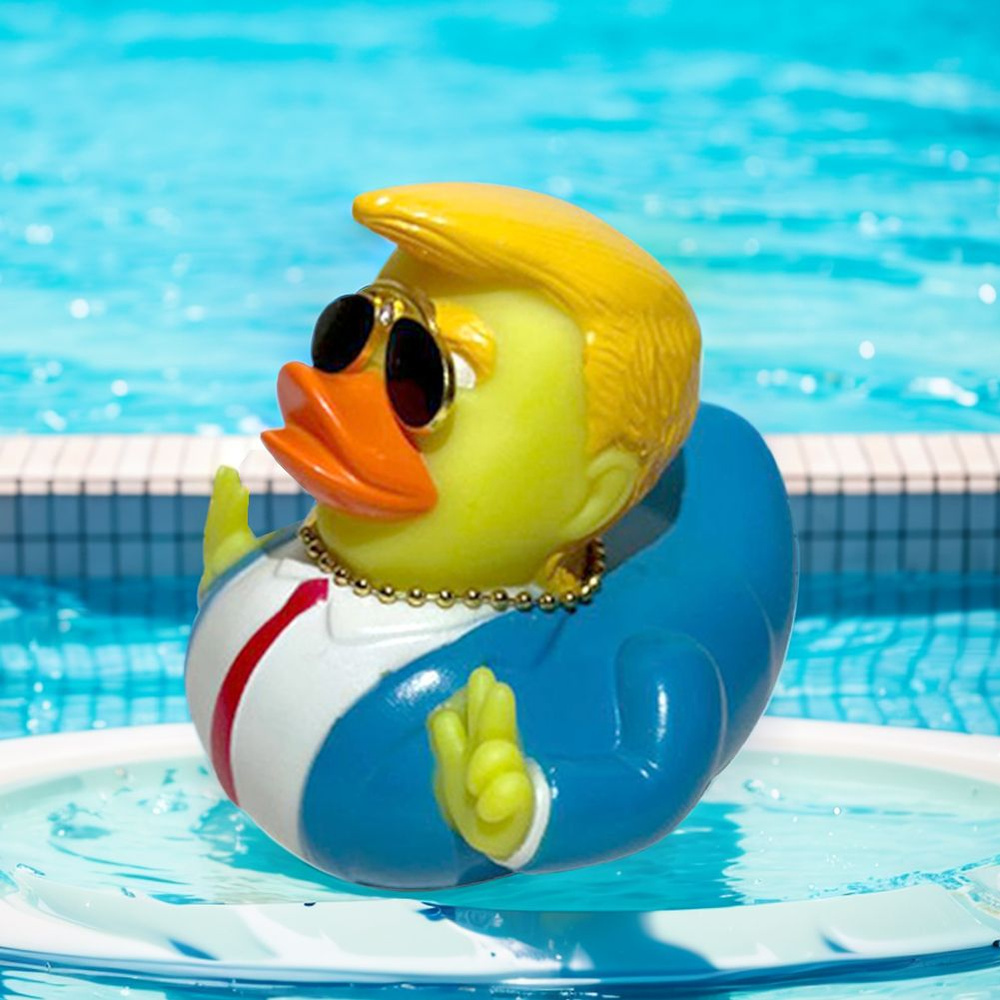 Игрушка для ванны Baby Duckies, новинка Trump Rubber Duck #1