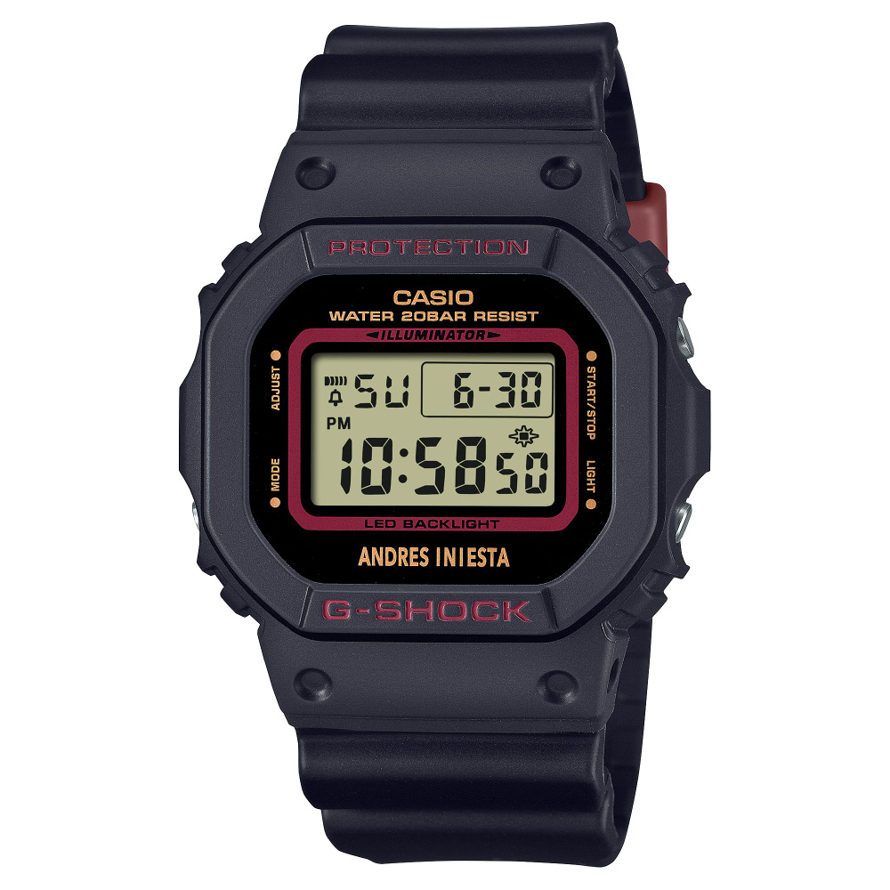 Часы CASIO G-SHOCK DW-5600AI-1 ANDRES INIESTA collab edition #1