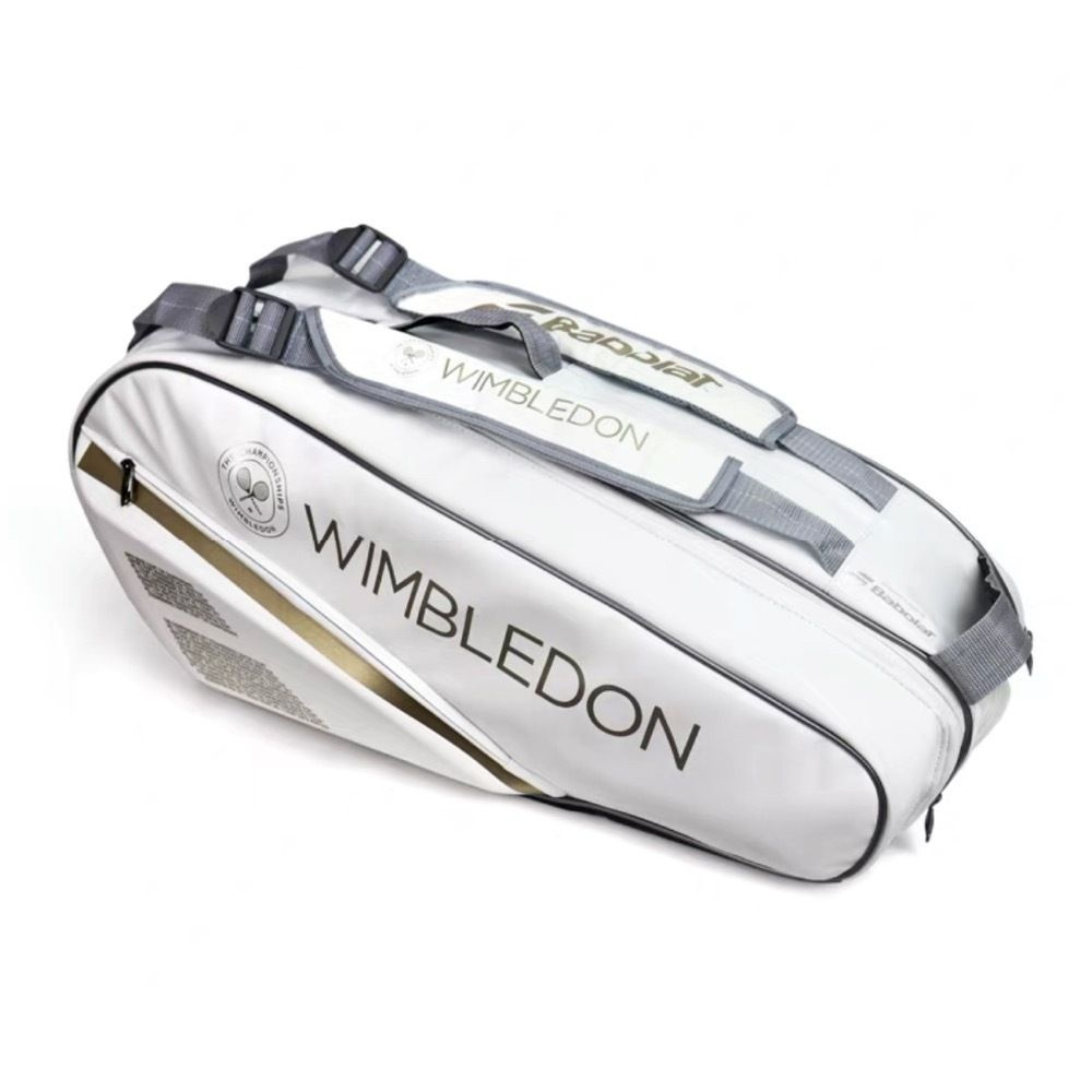 Теннисная сумка Babolat Pure Wimbledon Limited Edition White/Gold RH6 (6 ракеток)  #1