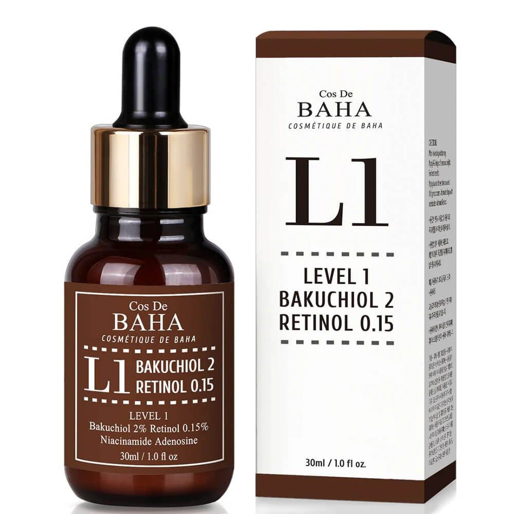 Cos De BAHA Сыворотка для лица антивозрастная БАКУЧИОЛ / РЕТИНОЛ L1 Cos De Baha Bakuchiol & Retinol Serum, #1