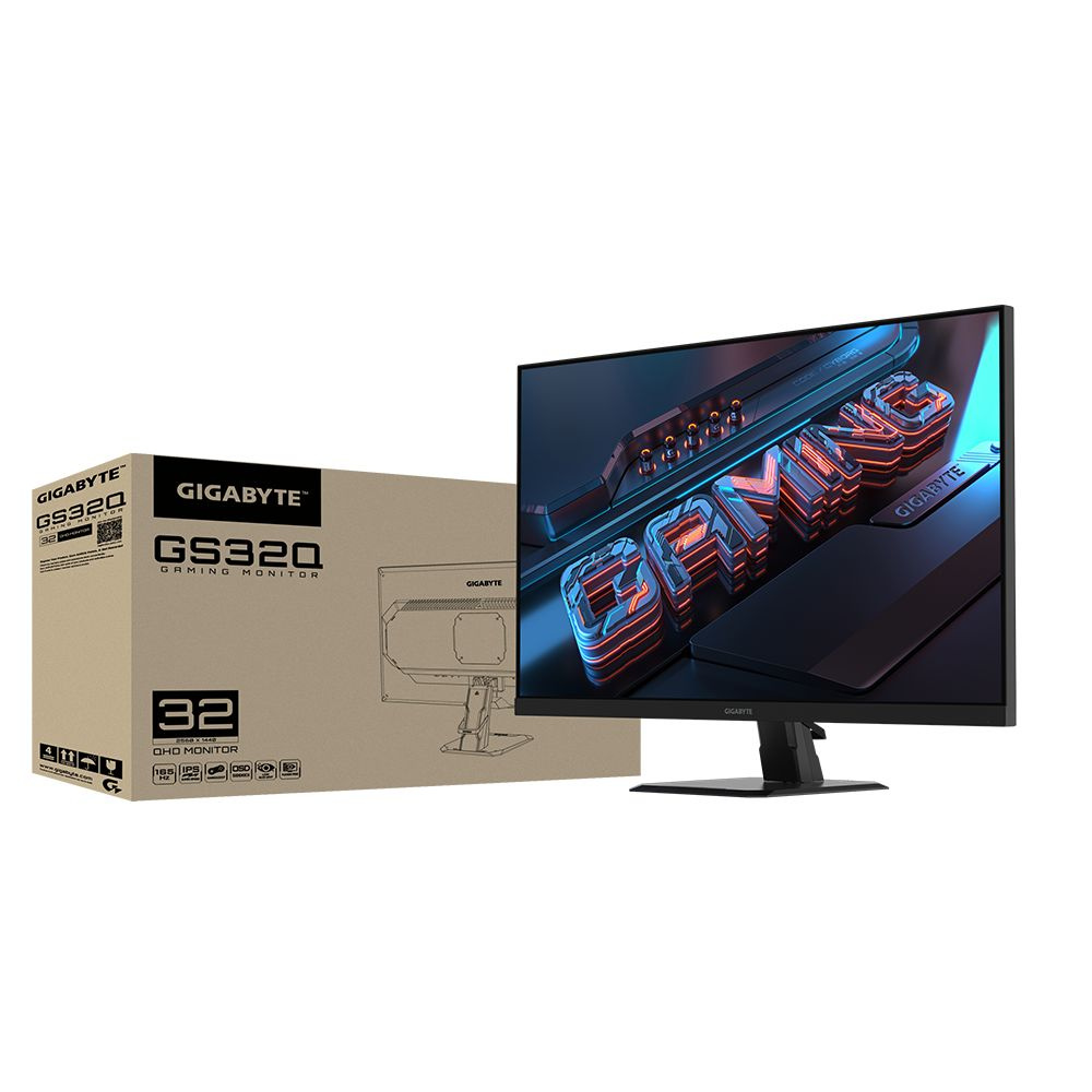 Gigabyte 31.5" Монитор Монитор GIGABYTE GS32Q, 2560x1440, 165 Гц, IPS, LED, 1200:1, 300 Кд/м², черный, #1