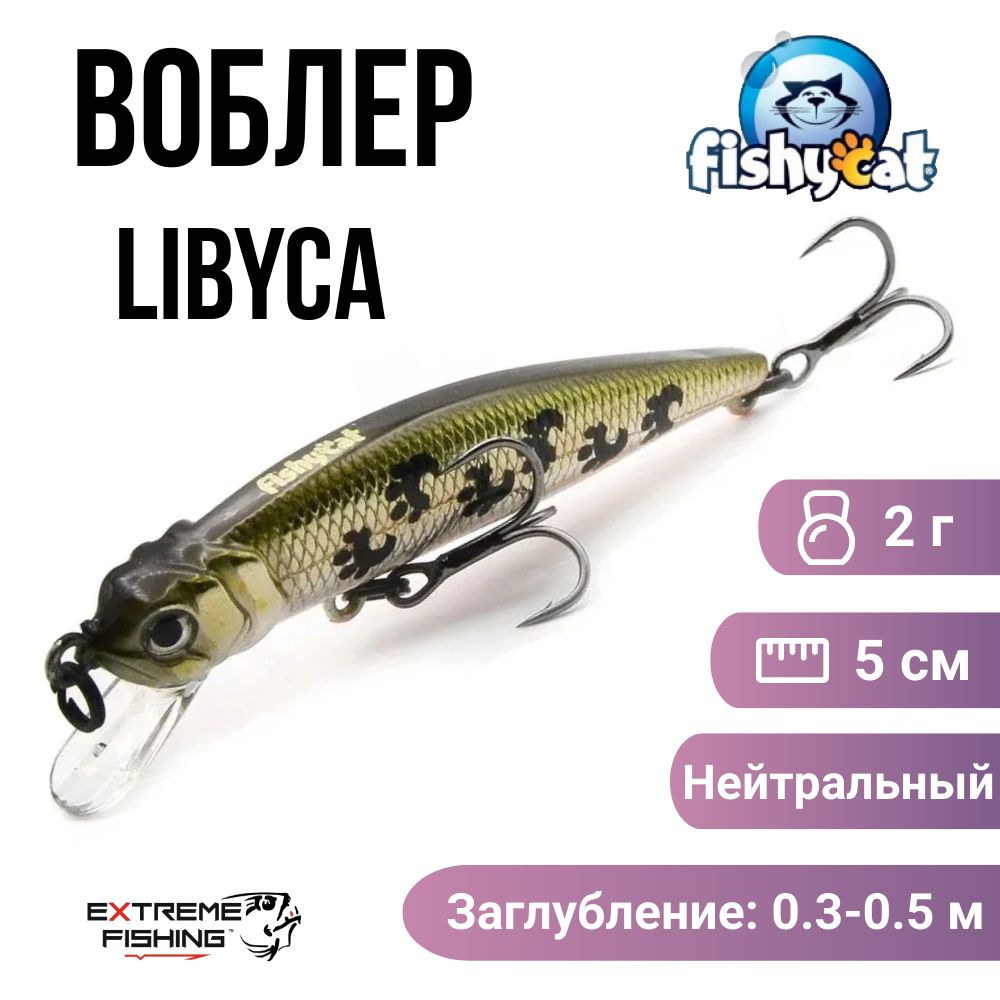 Воблер Fishycat Libyca 50SP, X06 #1