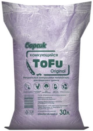 Комкующийся наполнитель TOFU Original 30 л, 15.4кг #1