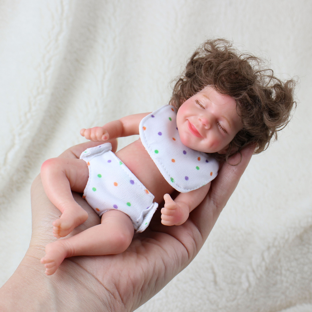 Силиконовая кукла Реборн (Reborn Dolls) 15см SIL6-13F #1