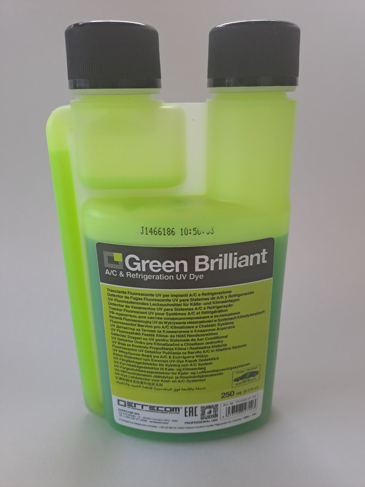 UV добавка для проверки утечки фреона Green Brilliant 250 мл #1