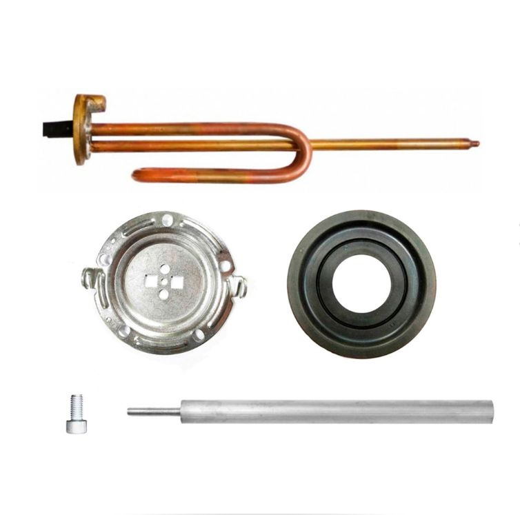 ТЭН для водонагревателя RCF 1,5 кВт медный 275 мм c анодом М6 фланец 125 мм  #1