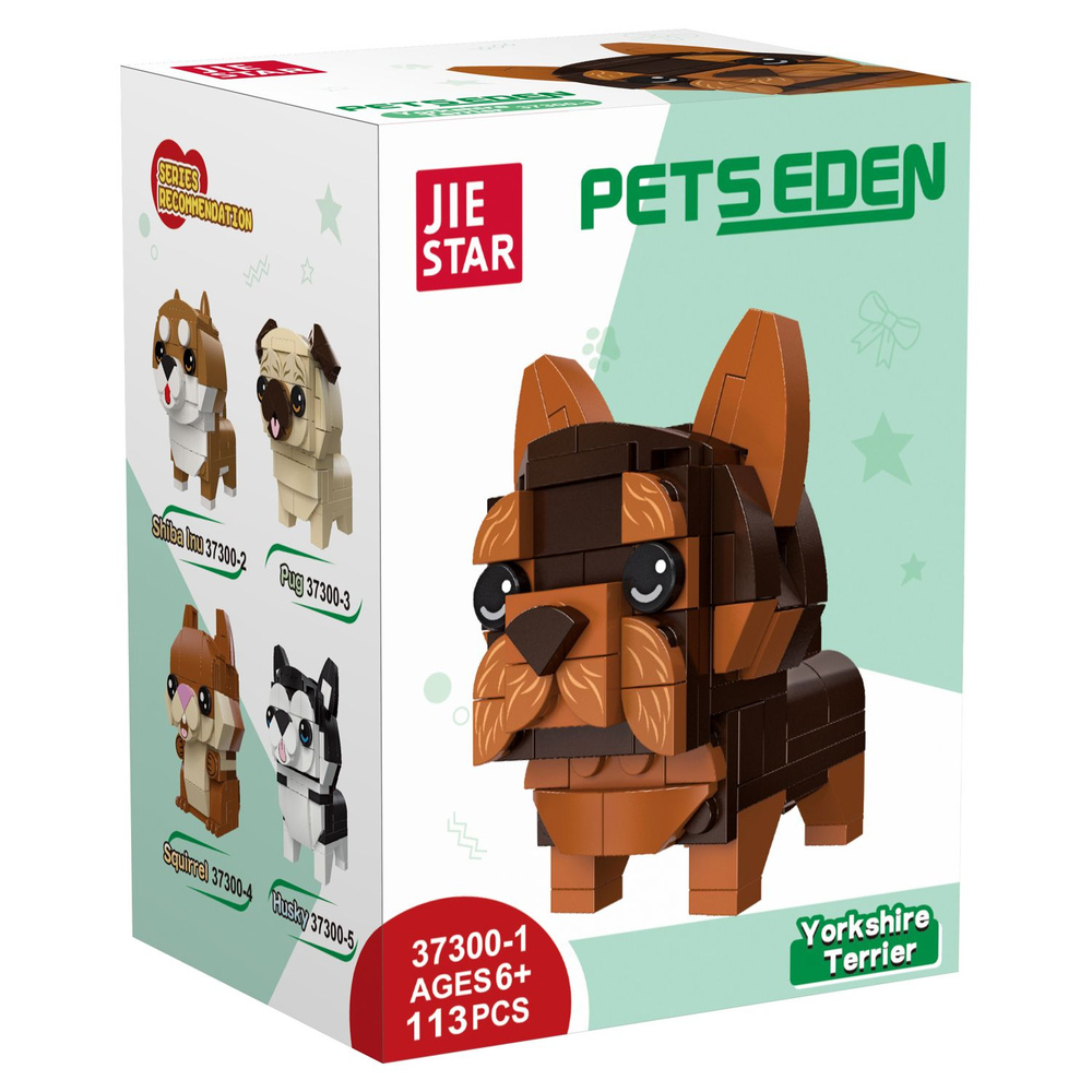 Конструктор JIE STAR Pets Eden: Йоркширский терьер, 113 дет. (37300-1)  #1