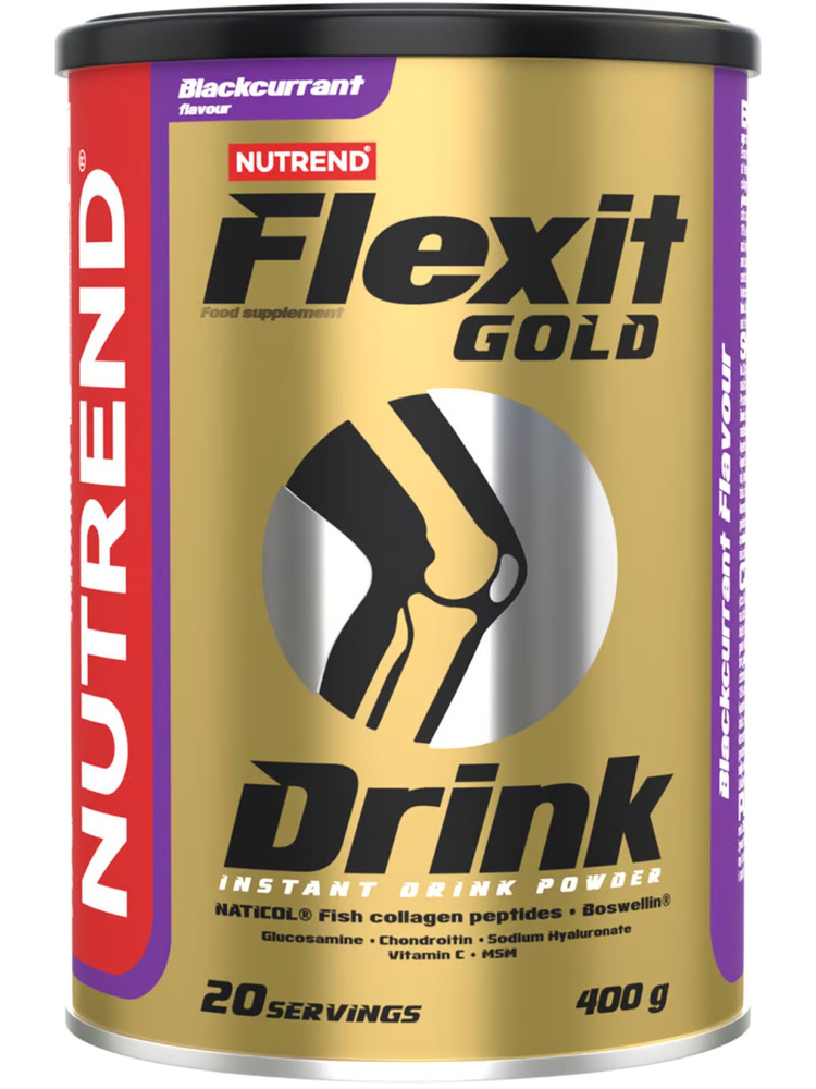 Комплекс хондропротекторов NUTREND FLEXIT GOLD DRINK 400 г, Черная смородина  #1