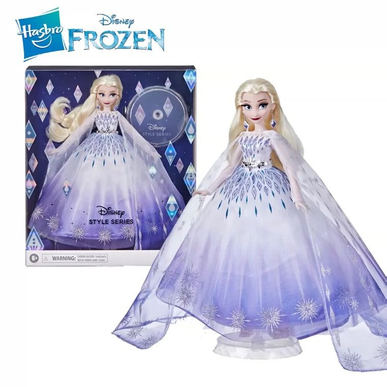 Disney Princess Style Series Holiday Elsa Doll, модные аксессуары для кукол, коллекционная игрушка для #1