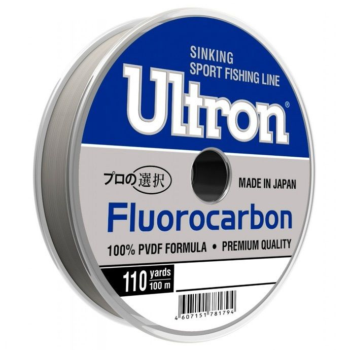 Леска ULTRON Fluorocarbon 0,40 мм., 12,4 кг, 100 м, прозрачная #1