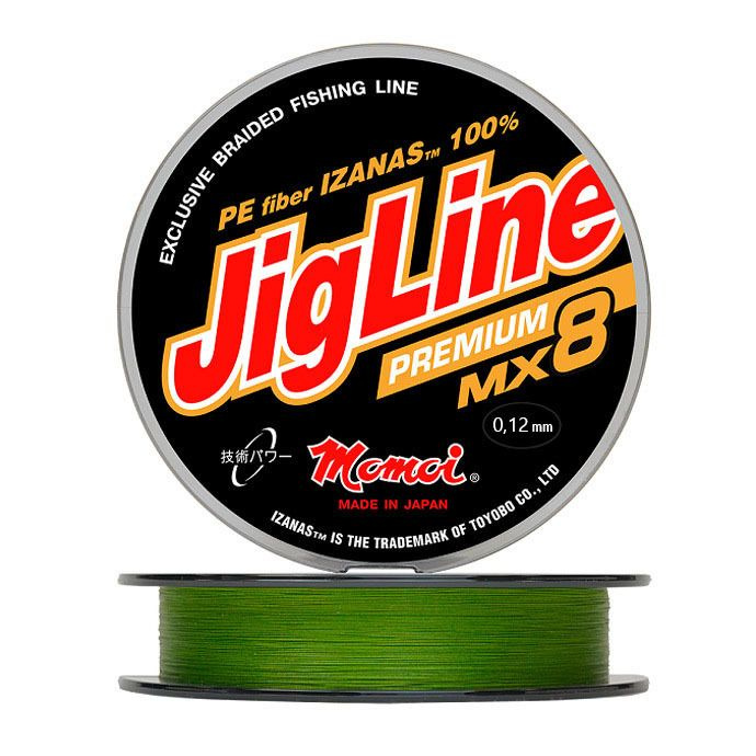 Шнур JigLine Premium 0,12 мм., 10 кг, 100 м, хаки #1