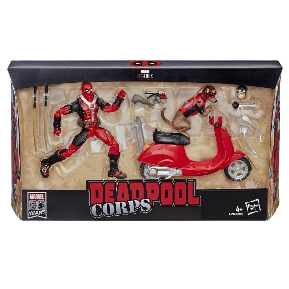 Hasbro фигурки Marvel Legends Series Action Figures Deadpool and scooter vehicle-16cm;Марвел фигурки #1