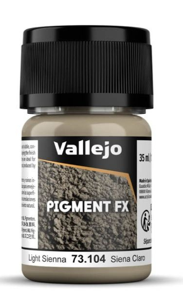 Краска Vallejo серии Pigment - Light Sienna 35ml. #1