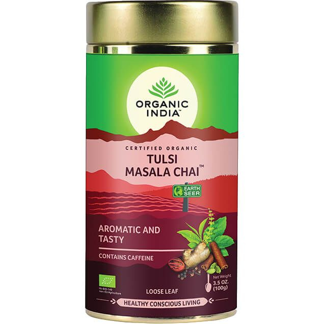 Organic India Tulsi Masala Chai 100g / Масала Чай со Священным Базиликом 100г.  #1