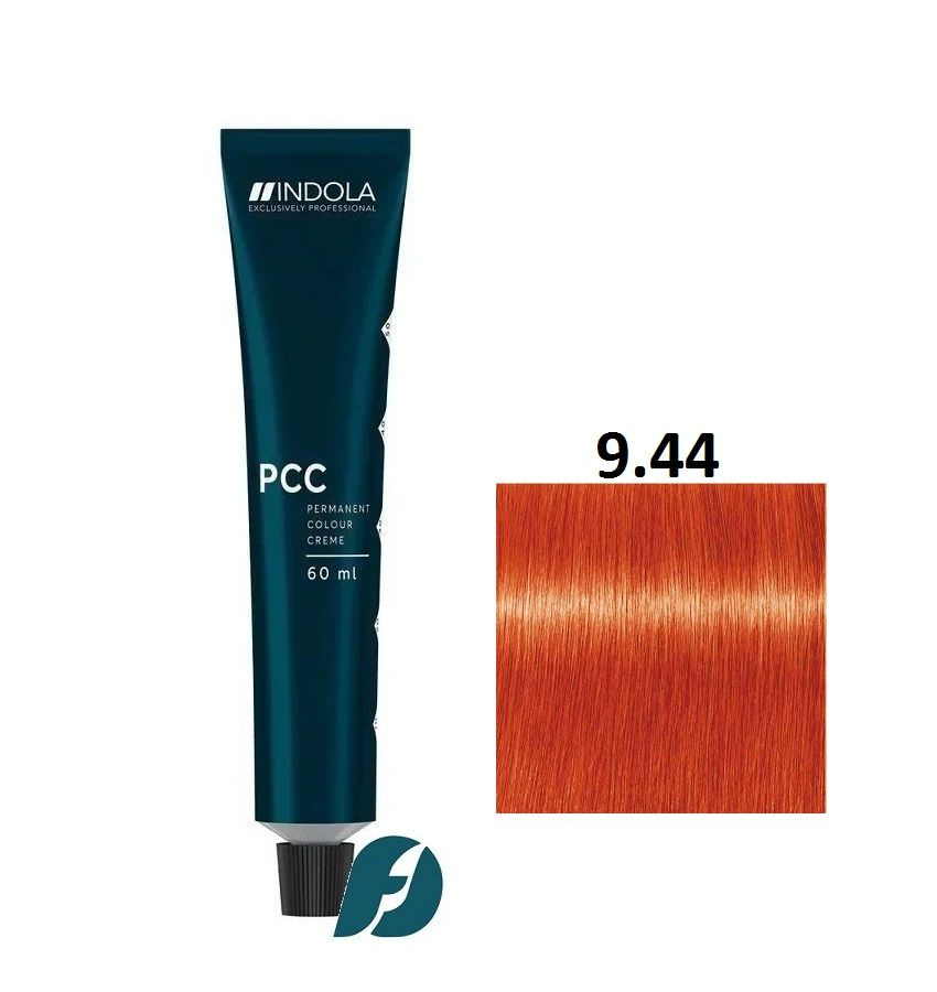 Indola Professional Permanent Caring Color 9.44 Стойкая крем-краска для волос блондин интенсивный медный, #1