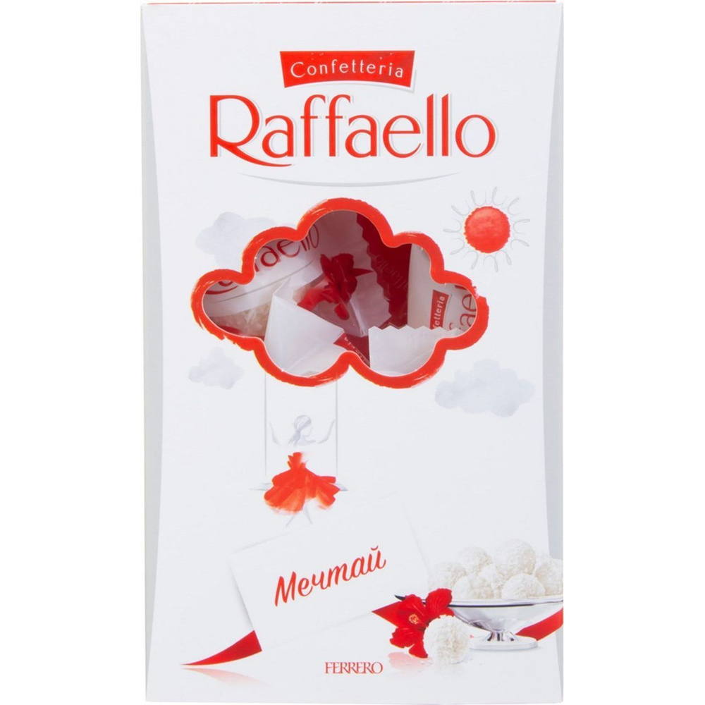 Конфеты кокосовые Raffaello с цельным миндальным орехом в кокосовой обсыпке 70 г  #1