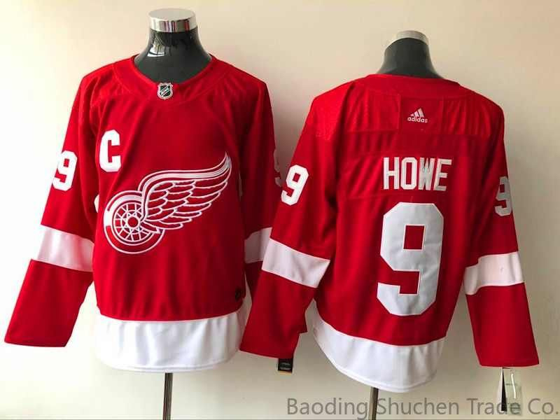 NHL МАЙКА ХОККЕЙНАЯ Детройт Ред Уингз Красный дом Аутентичный Джерси Detroit Red Wings Jersey  #1