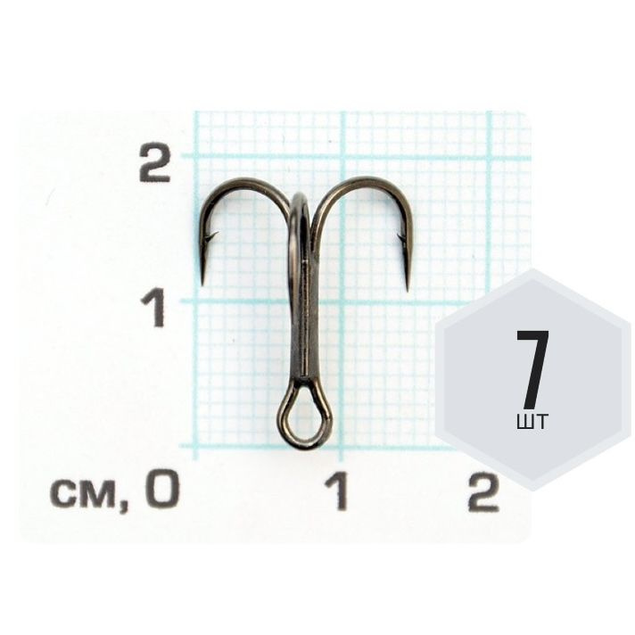 Крючок тройной рыболовный 11030 (Cкорпион), ОЛТА, №6, 7шт #1