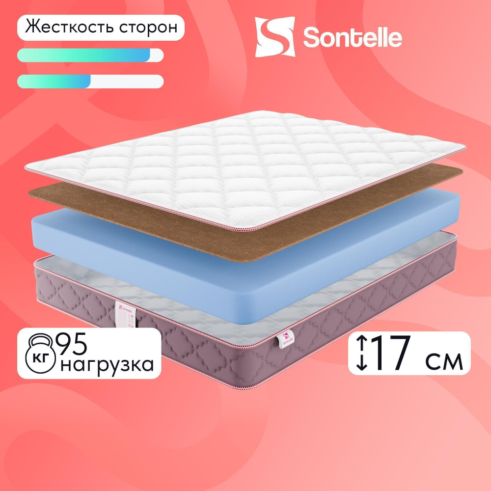 Матрас жесткий Sontelle Dream Flex Plus, Беспружинный, 180х200 см #1