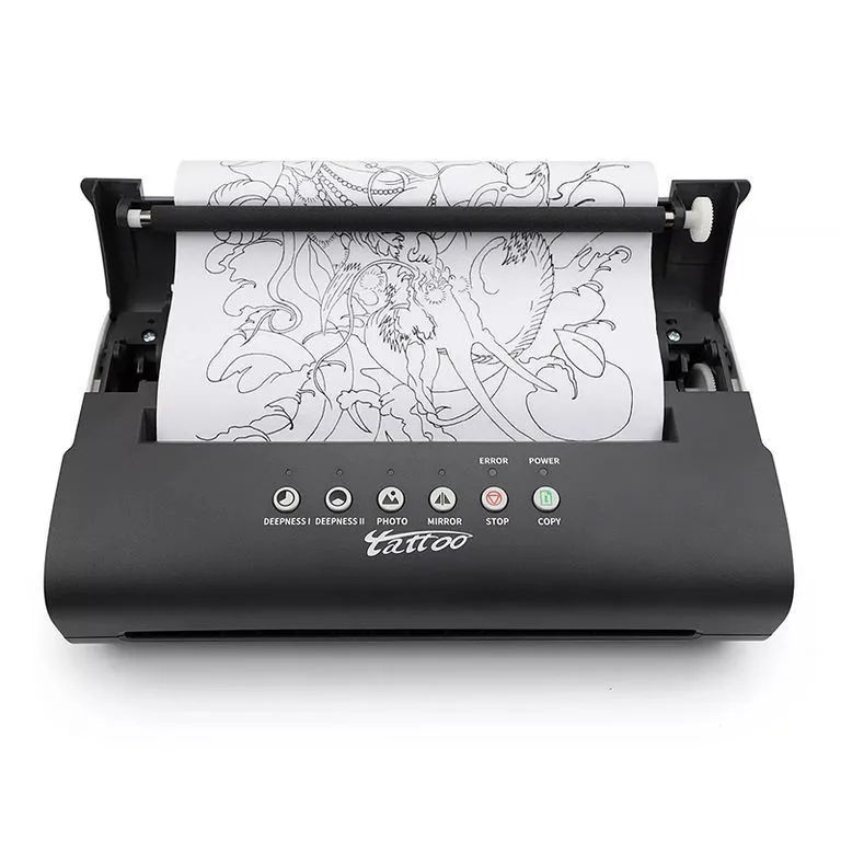 Non-branded Принтер для наклеек/этикеток Tattoo Stencil Printer MT200 #1