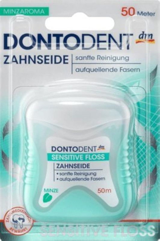 Dontodent Зубная нить Sensitive, 50м #1