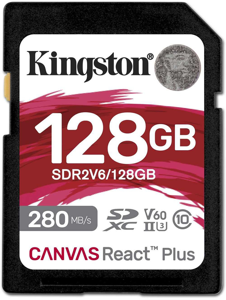 Карта памяти 128Gb SD Kingston Canvas React Plus (SDR2V6/128GB) #1