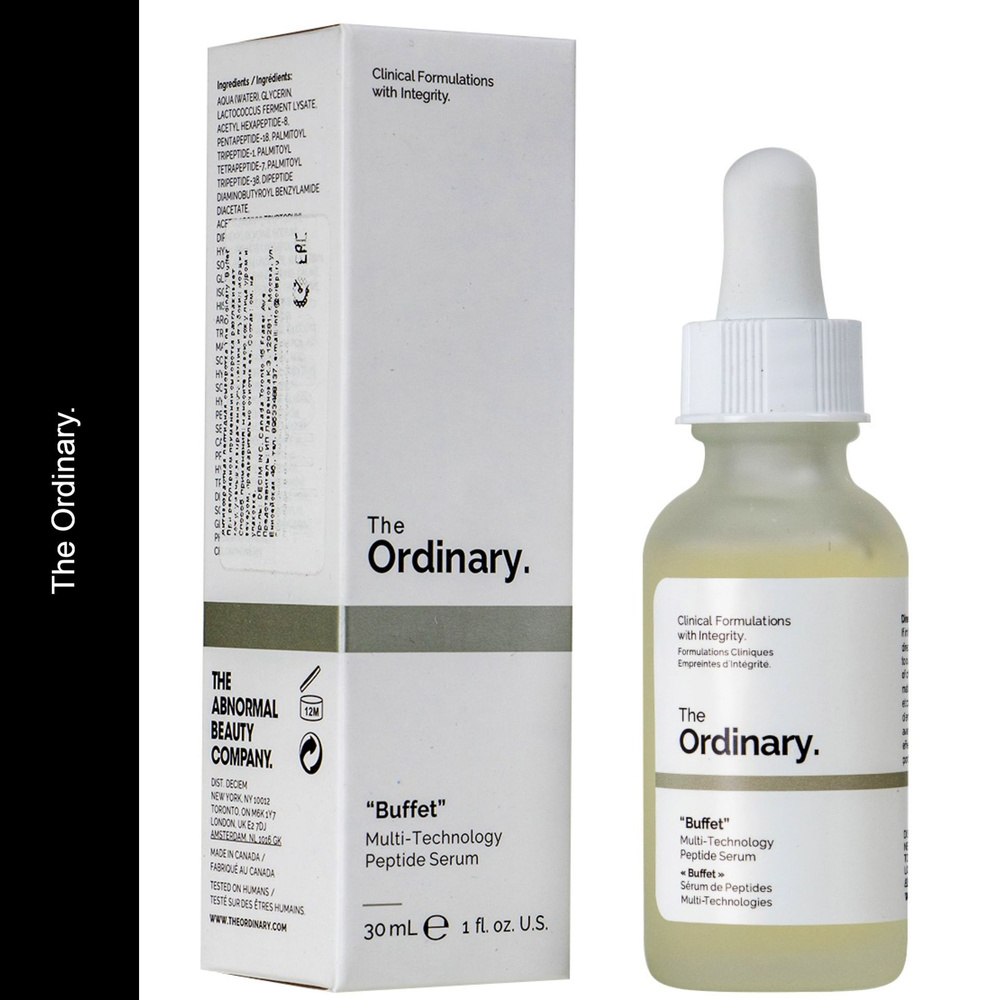 Антивозрастная сыворотка для лица Buffet Multi-Peptide + HA Serum The Ordinary, объем 30 мл, с пептидами #1