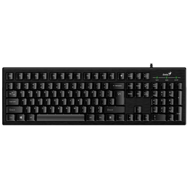 Клавиатура USB Genius Smart KB-101 мембранная, 105 клавиши, кабель 1.5м Black  #1