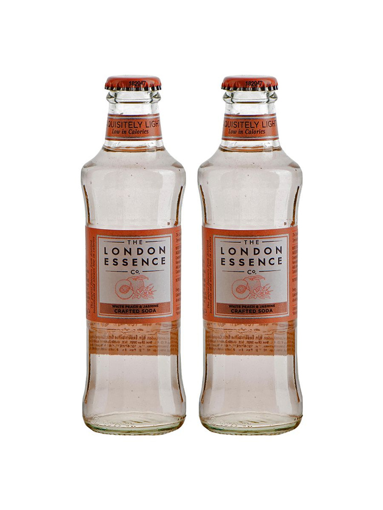 Газированный напиток London Essence White Peach & Jasmine Crafted Soda, 2 шт x 200 мл, Ирландия  #1