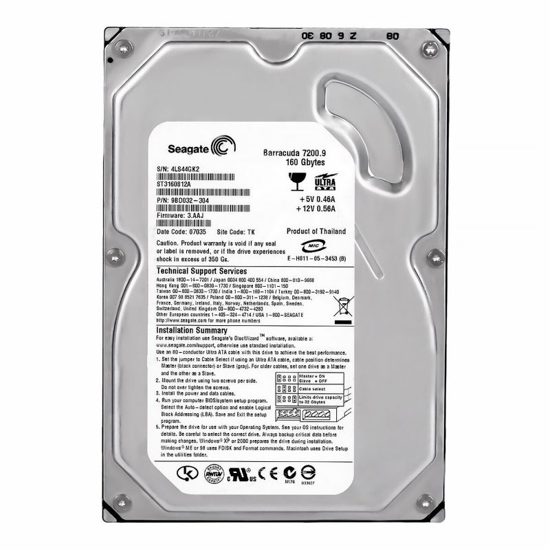 Seagate 160 ГБ Внутренний жесткий диск (9BD032)  #1