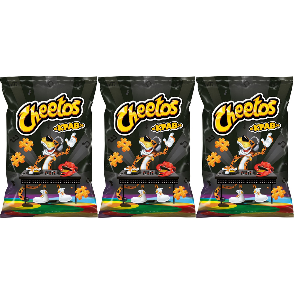 Чипсы кукурузные Cheetos краб 85 г, набор: 3 штуки #1