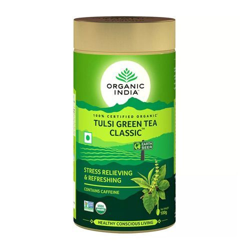 Чай Тулси Зелёный Классический Органик Индия / Tea Tulsi Green Classic Organic India 100 гр  #1