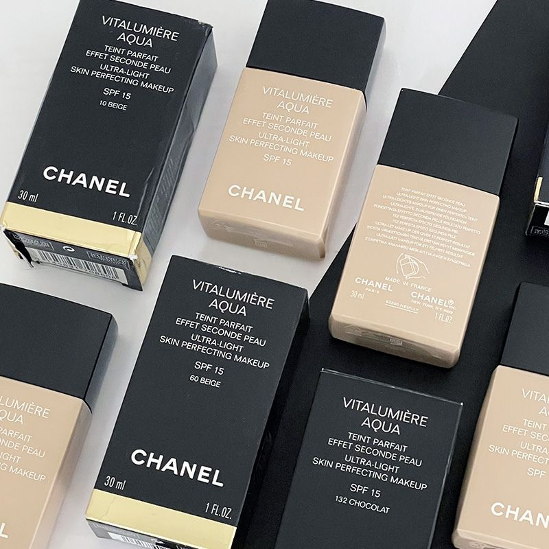 CHANEL VITALUMIRE AQUA Foundation Spf 15, 30 Beige, необыкновенно тонкий, свежий и легкий  #1