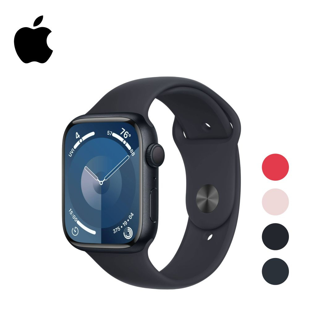 Умные часы Apple Watch Series 9 GPS 45mm Midnight Aluminium Case with Midnight Sport Band - S/M  #1