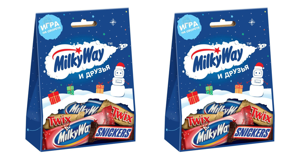 Сладкий подарочный набор Milky Way Санта 2 уп по 85 г #1