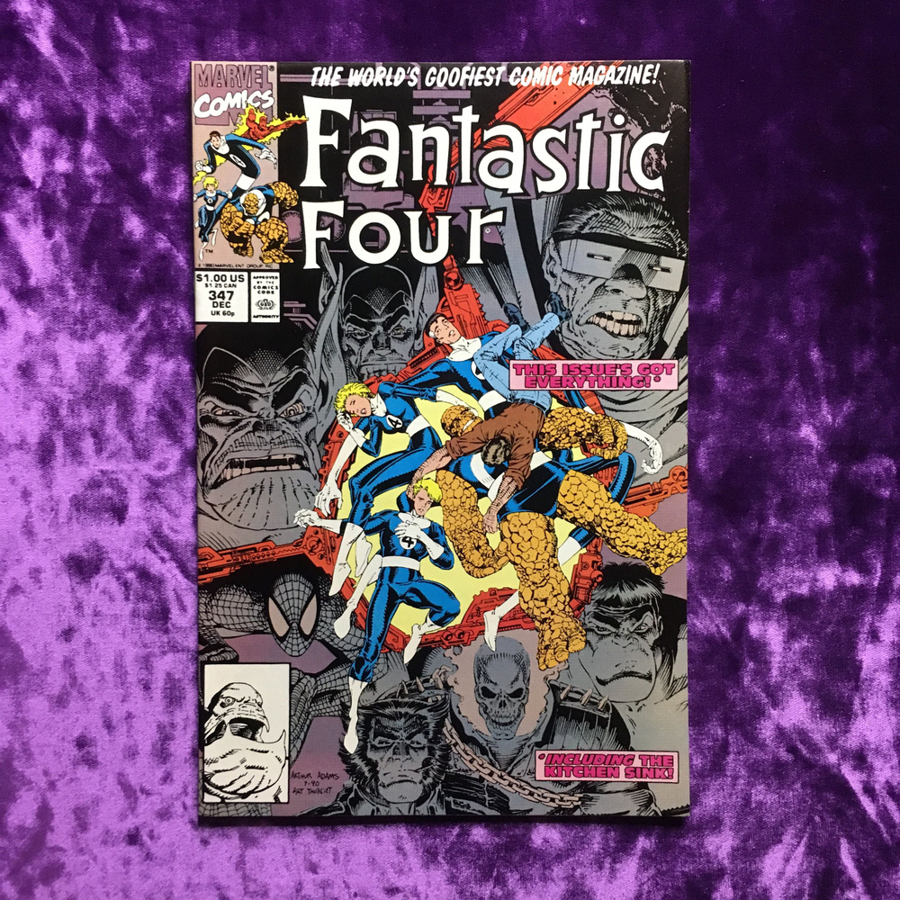 Fantastic Four. Big Trouble on Little Earth! Vol. 1 No 347 DEC 1990. Оригинальный комикс на английском #1