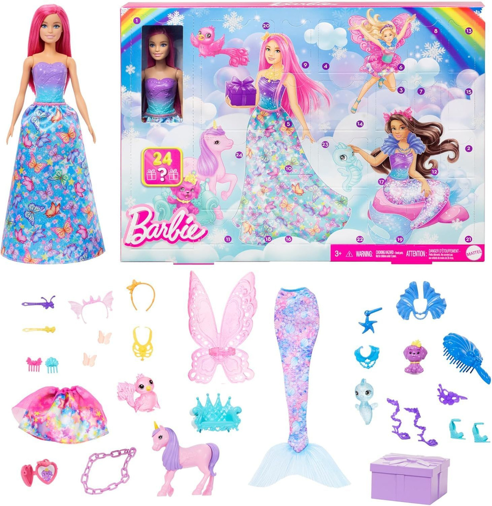 Адвент календарь Барби Barbie Dreamtopia 2024 HRG90 #1