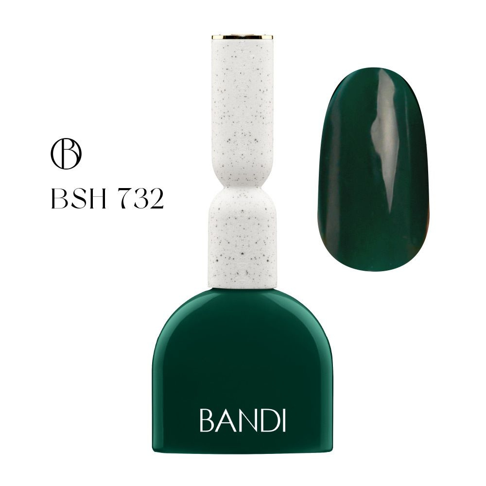 Гель для ногтей BANDI GEL, Deep green, №732, 10 мл #1