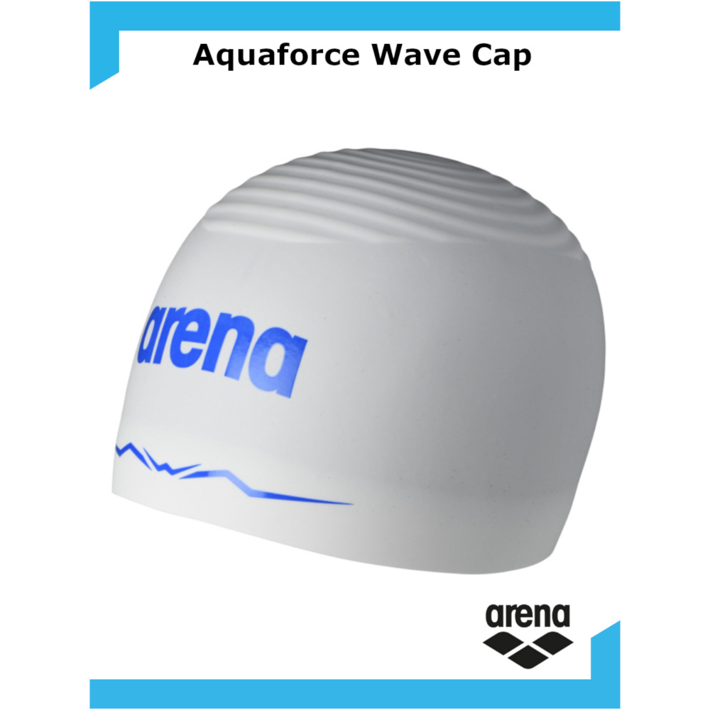 Шапочка стартовая для плавания Arena AQUAFORCE WAVE CAP ,L, белый #1