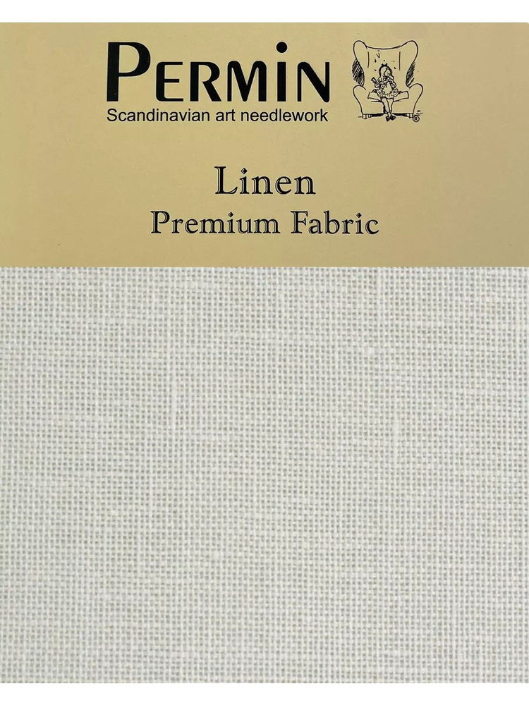 Канва Permin Linen 28 ct. (70x50 см., цвет 320) 100% лен #1