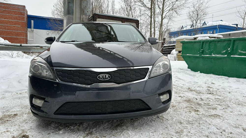 Утеплитель радиатора и бампера для Kia Ceed Киа Сид (2010 -2012) I Рестайлинг  #1